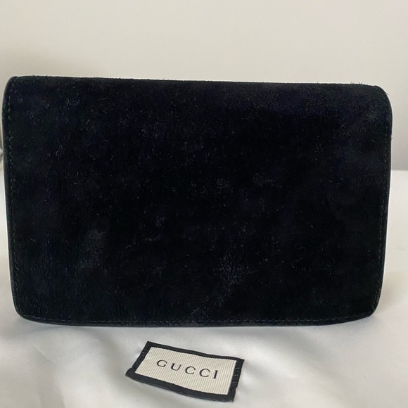 Gucci Super Mini Dionysus in Black Suede - Picture 4 of 8
